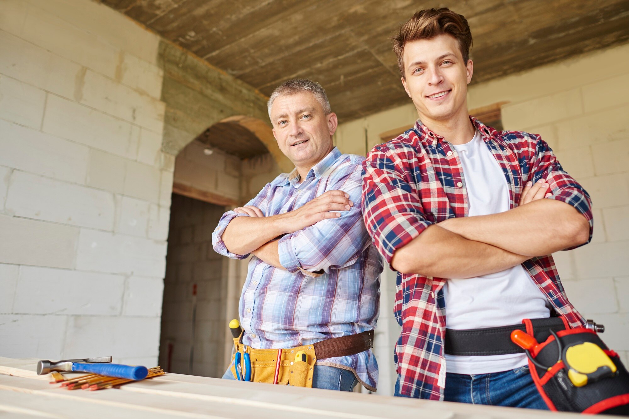 close up experienced carpenter his younger employee 329181 15623 1